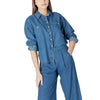 ICHI Blue Cotton Shirt ICHI