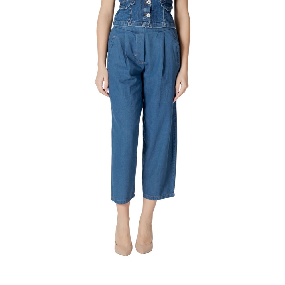 ICHI Blue Cotton Jeans Denim ICHI