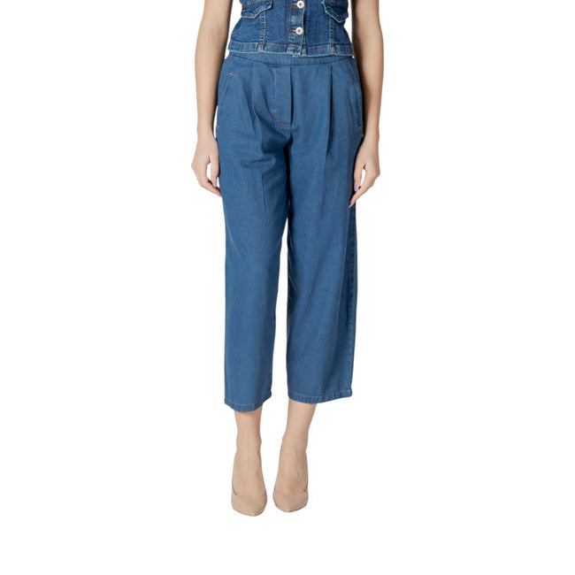 ICHI Blue Cotton Jeans Denim ICHI