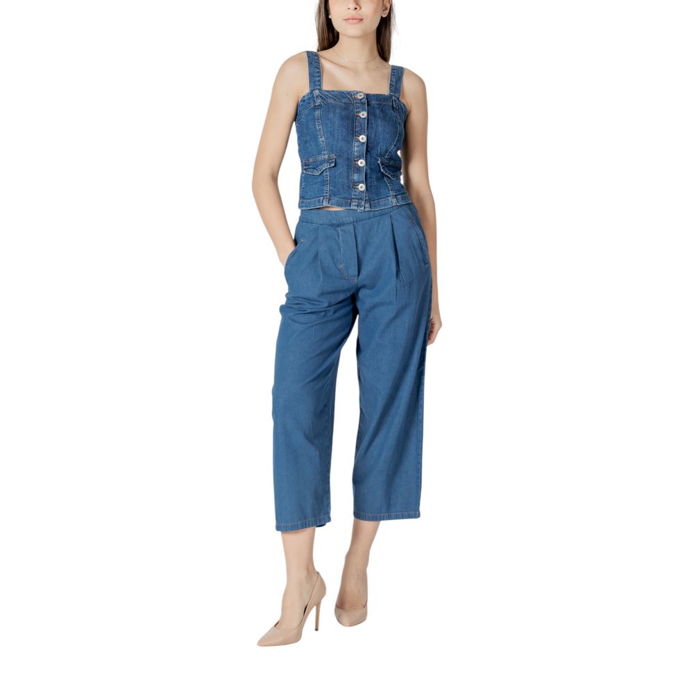 ICHI Blue Cotton Jeans Denim ICHI