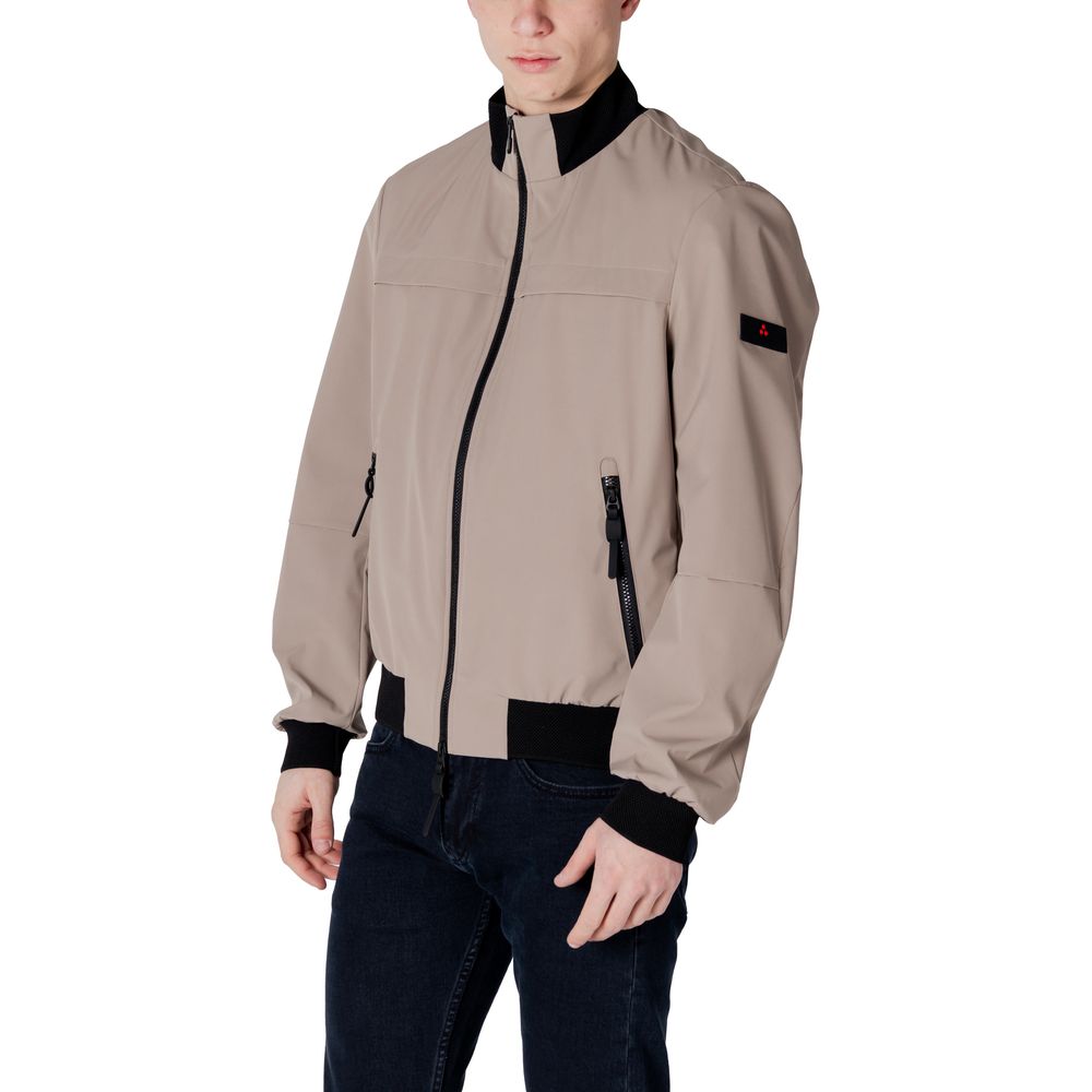 Peuterey Brown Polyester Jackets & Coat Peuterey