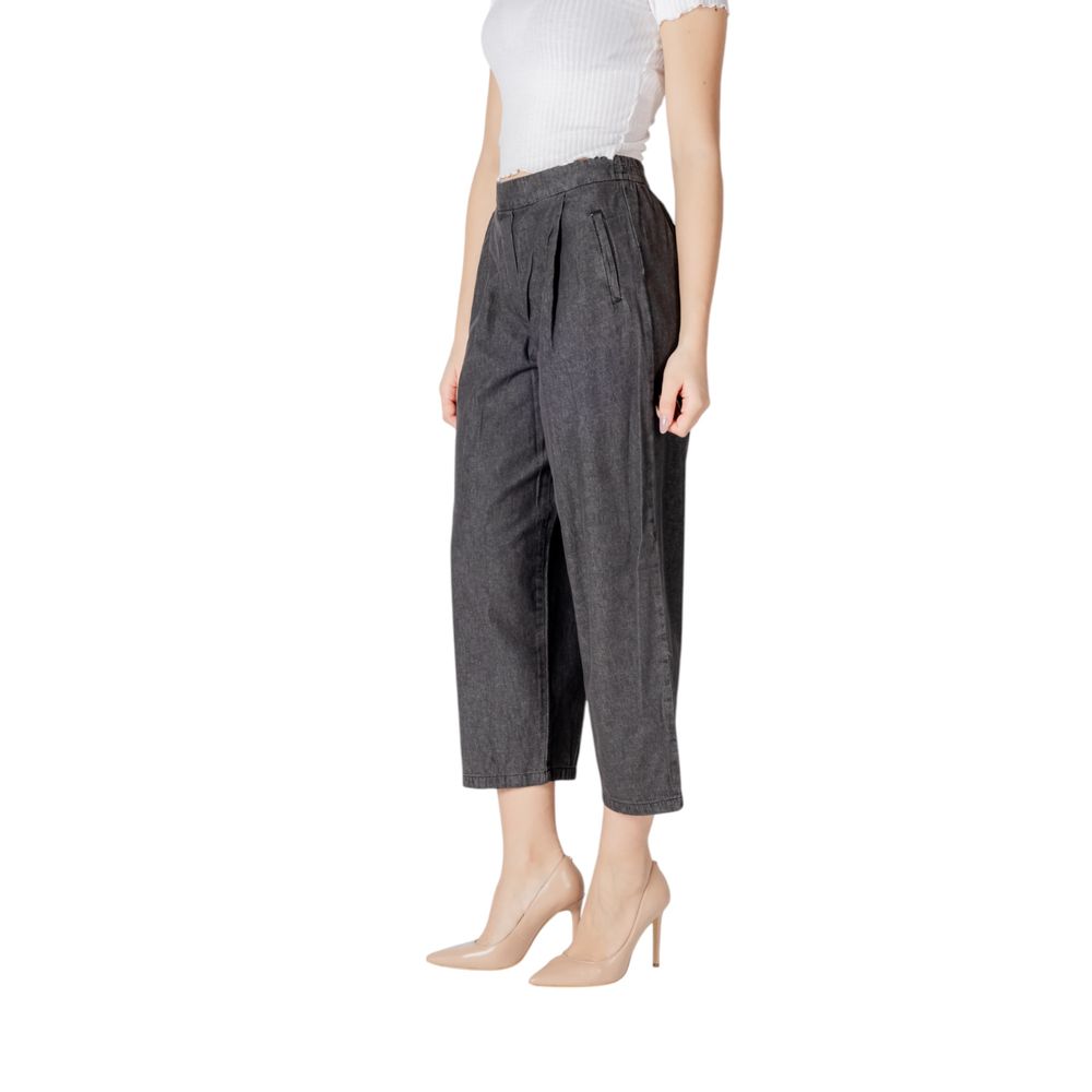 ICHI Black Cotton Jeans Denim ICHI