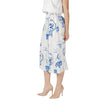 ICHI White Viscose Skirt ICHI