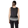 ICHI Black Cotton Tank Top ICHI