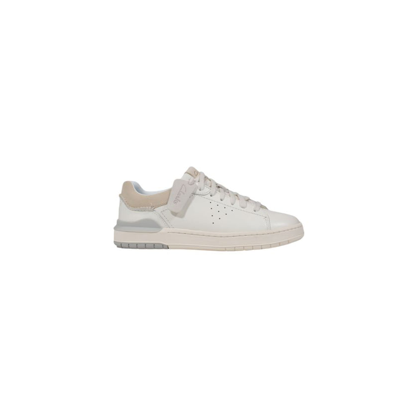 Clarks White Leather Sneaker Clarks