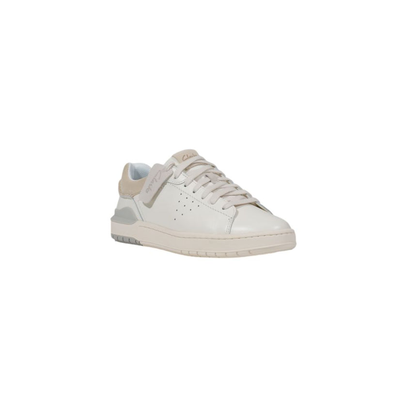 Clarks White Leather Sneaker Clarks