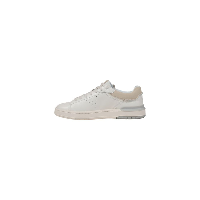 Clarks White Leather Sneaker Clarks