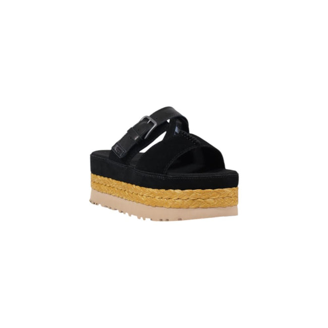 UGG Black Suede Leather Sandal UGG