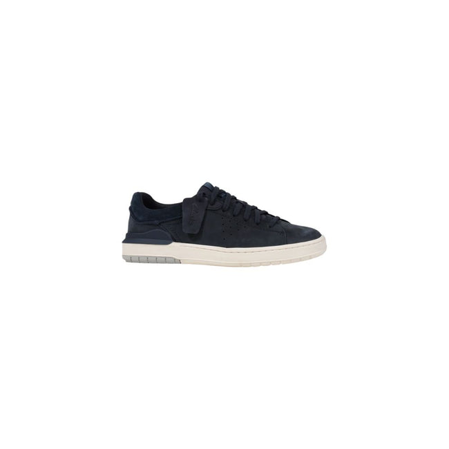 Clarks Blue Nubuc Leather Sneaker Clarks