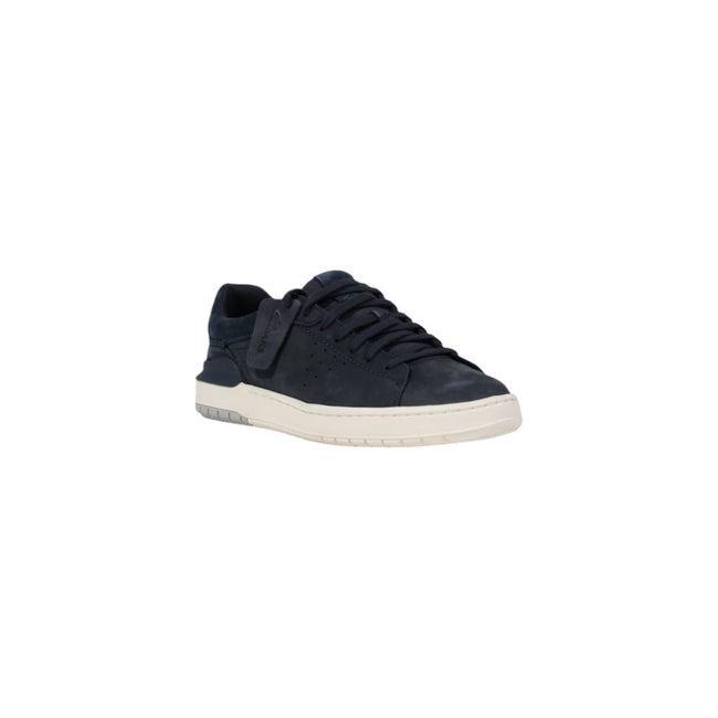 Clarks Blue Nubuc Leather Sneaker Clarks
