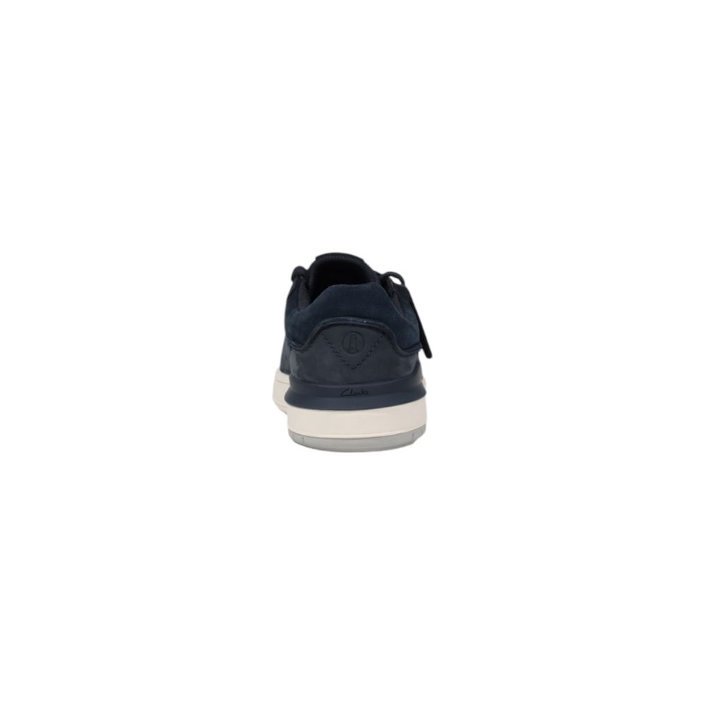 Clarks Blue Nubuc Leather Sneaker Clarks
