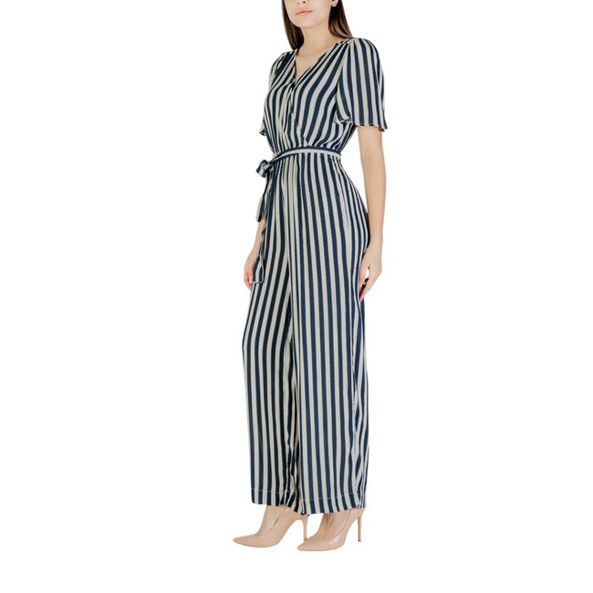 ICHI Blue Viscose Jumpsuit ICHI