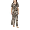 ICHI Beige Viscose Jumpsuit ICHI