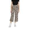 ICHI Beige Viscose Cropped Pant ICHI