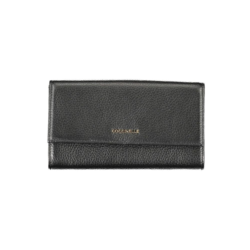 Coccinelle Black Leather Women Wallet Coccinelle
