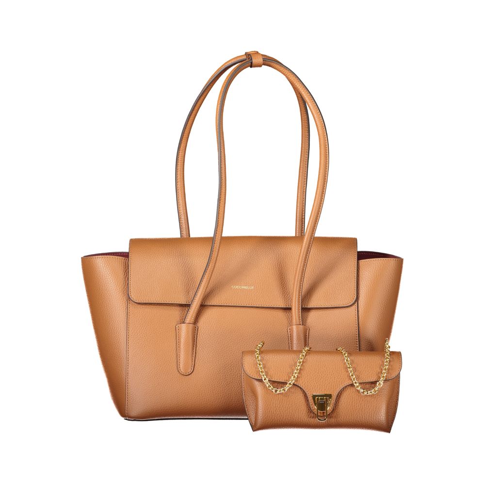 Coccinelle Brown Leather Women Handbag Coccinelle