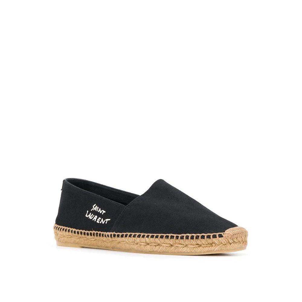 Saint Laurent Canvas Logo Espadrilles Saint Laurent
