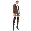 PINKO Brown Cotton Women Blazer PINKO