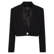 PINKO Black Polyester Women Blazer PINKO