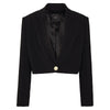PINKO Black Polyester Women Blazer PINKO
