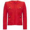 Balmain Red Wool Women Blazer Balmain