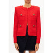 Balmain Red Wool Women Blazer Balmain