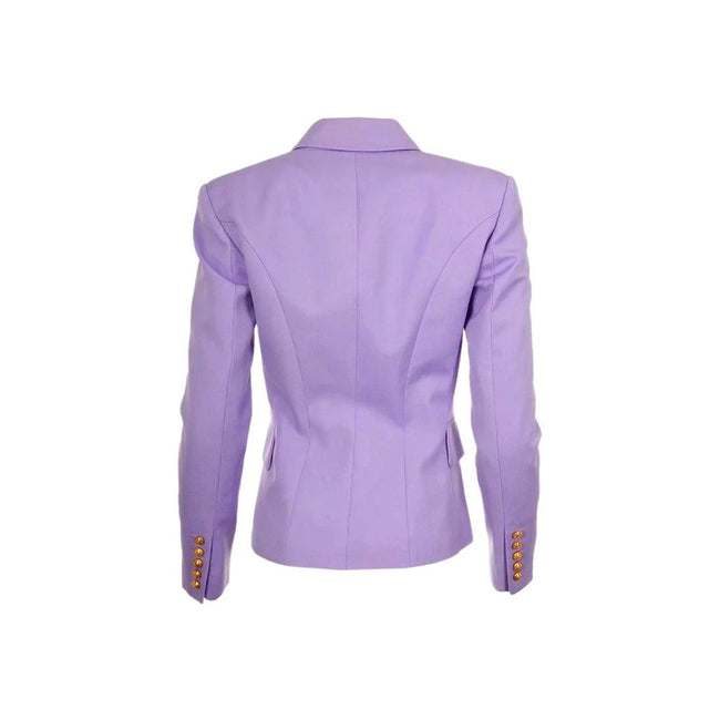 Balmain Purple Wool Women Blazer Balmain