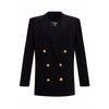 Balmain Black Viscose Women Blazer Balmain