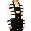 Balmain White Viscose Women Blazer Balmain