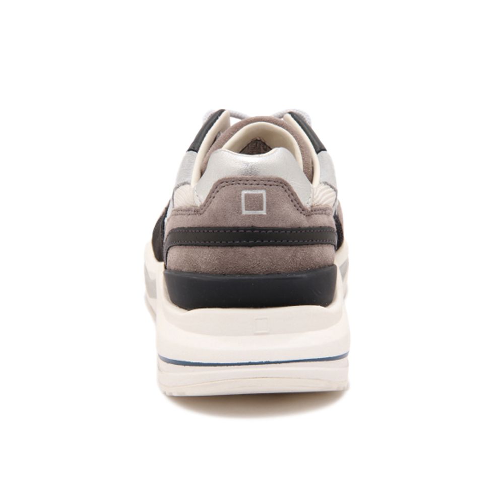 D.A.T.E Beige Leather Sneaker D.A.T.E