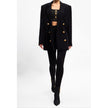 Balmain Black Viscose Women Blazer Balmain