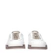 Dolce & Gabbana White Leather Low Tops Dolce & Gabbana