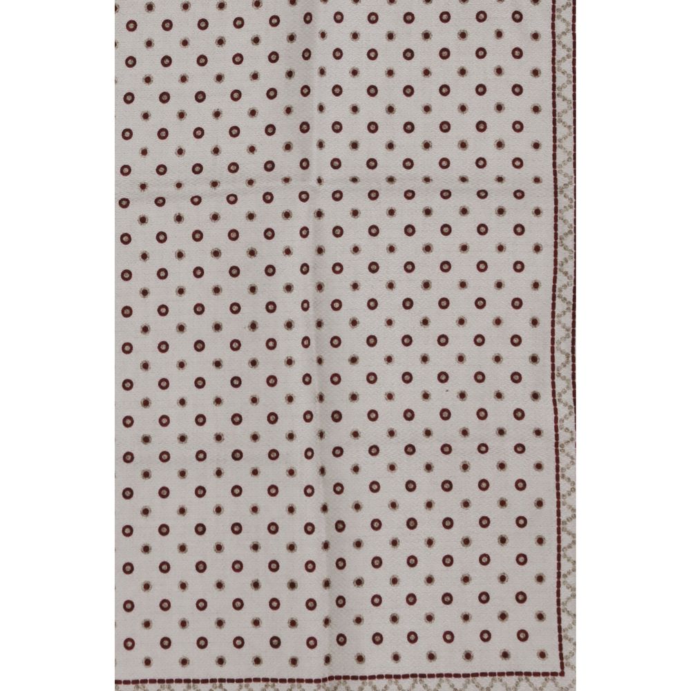 Brunello Cucinelli Polka Dot Silk Pocket Square Brunello Cucinelli