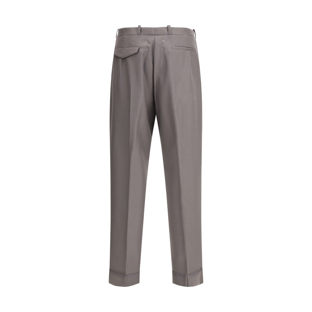 Margiela Green Wool Trousers Margiela