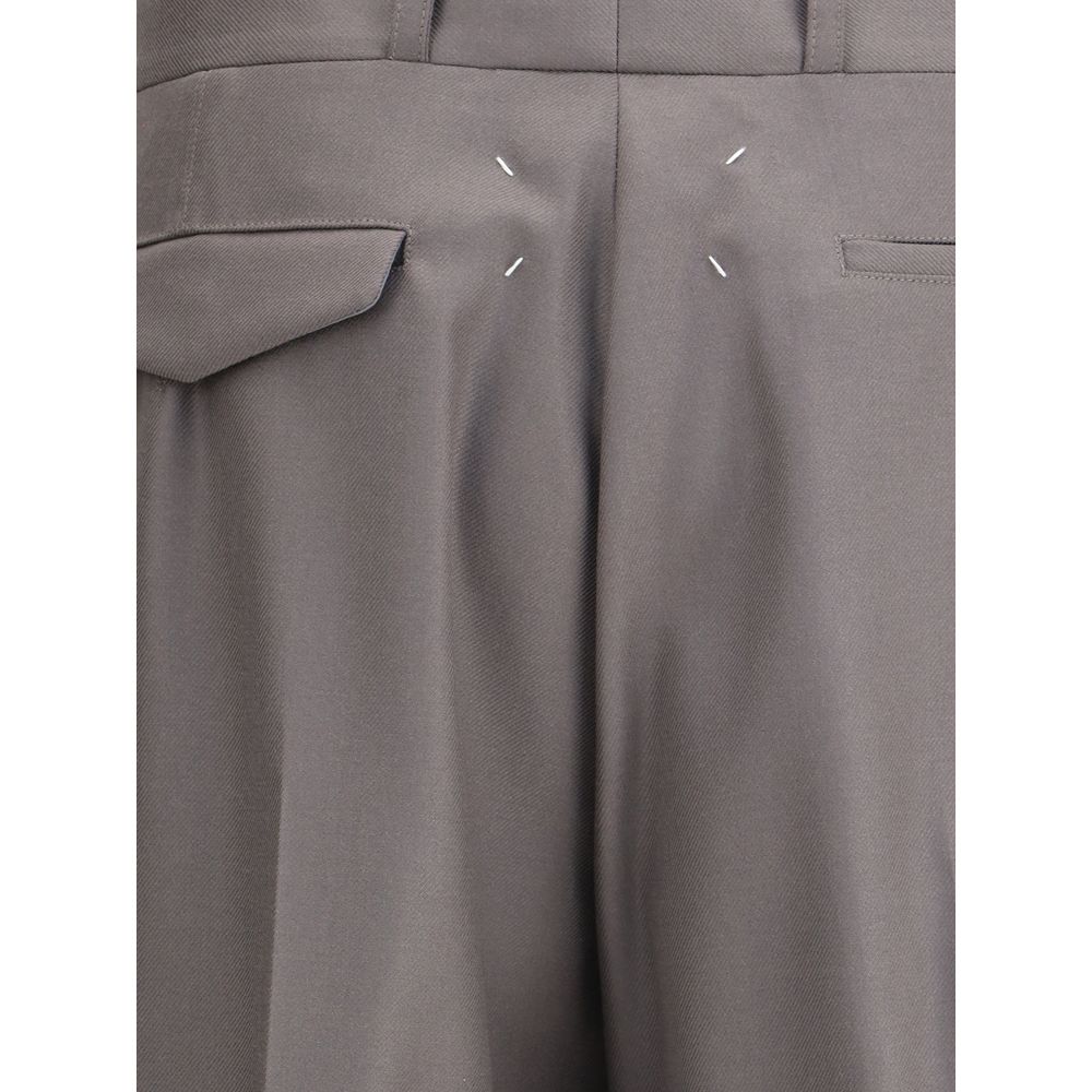 Margiela Green Wool Trousers Margiela