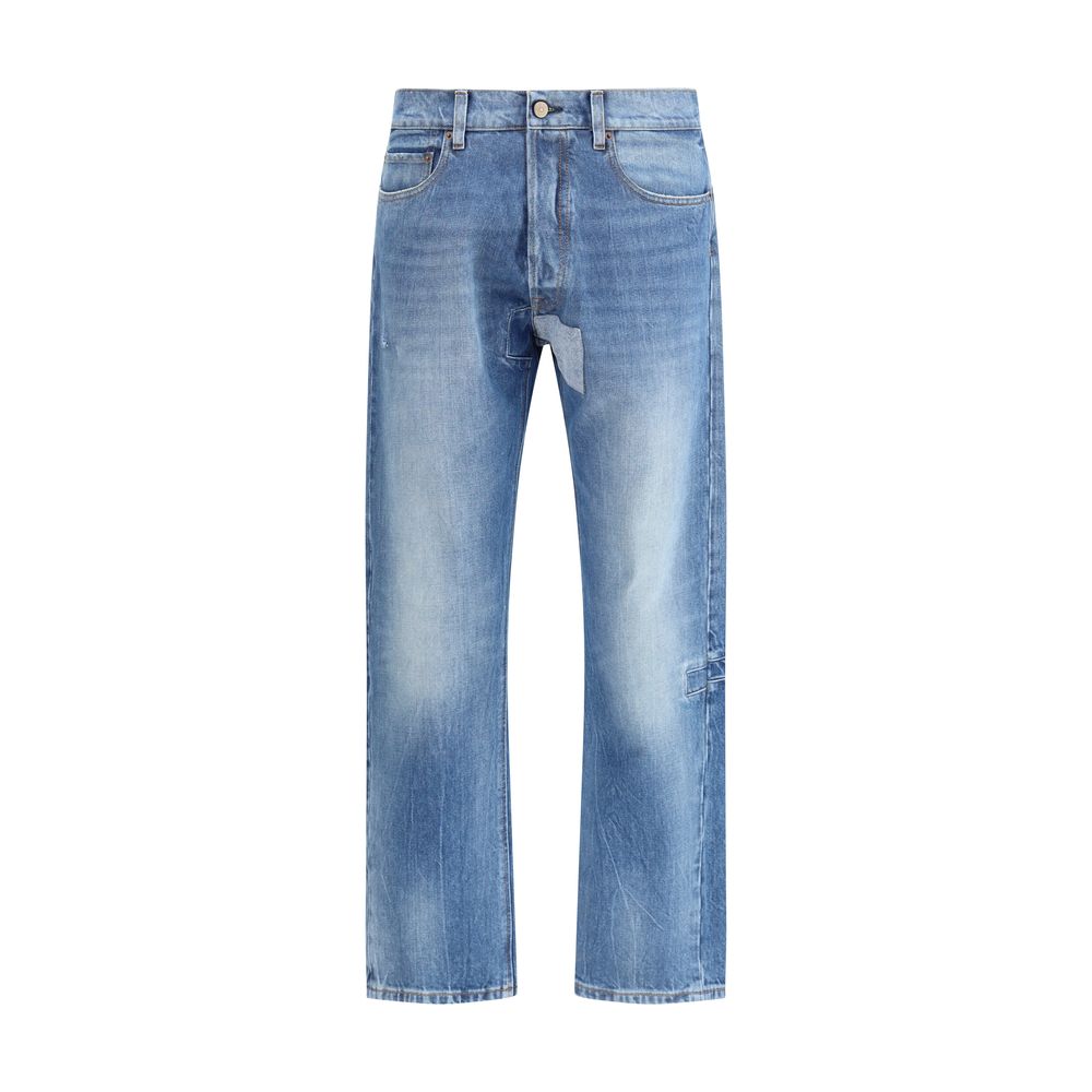 Margiela Blue Cotton Jeans Margiela