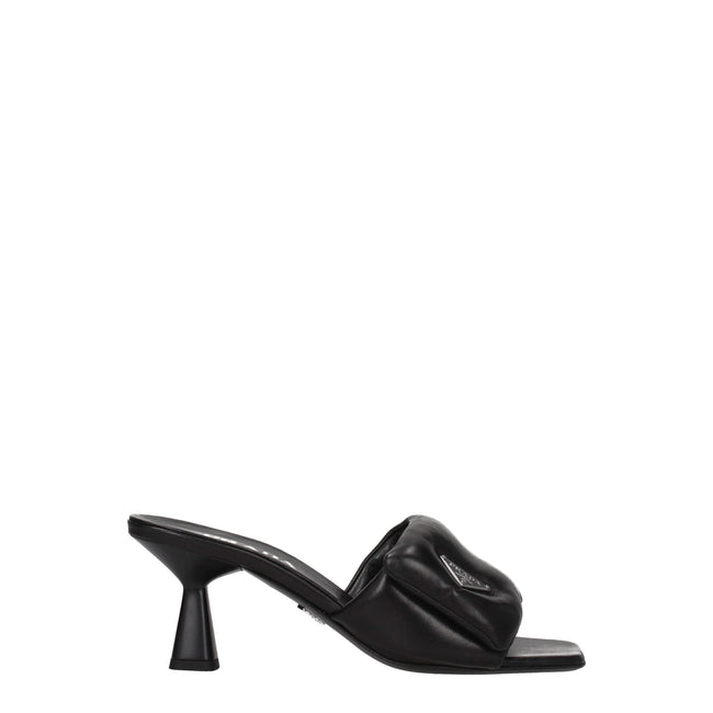 Prada Black Leather Platforms Prada