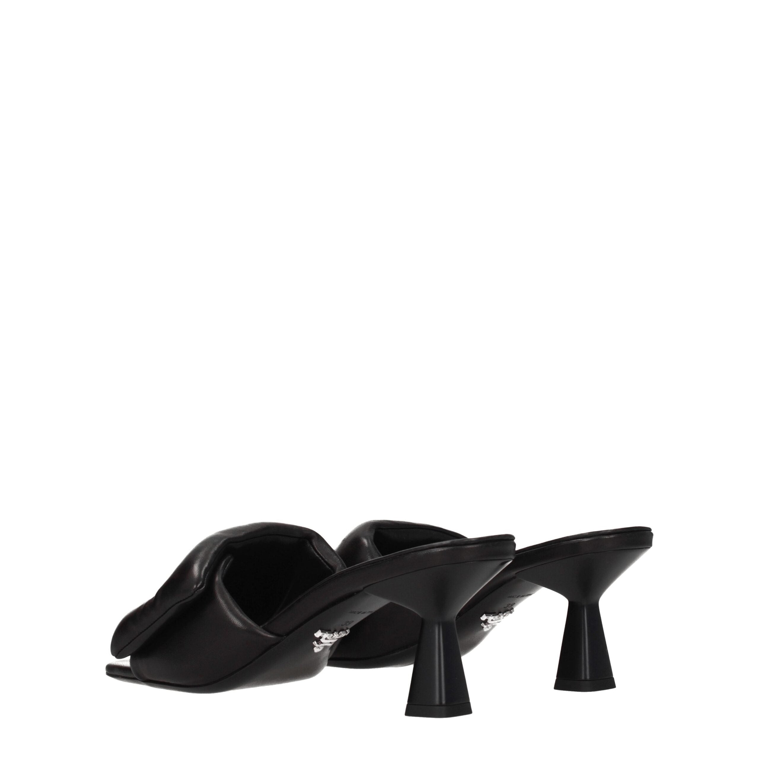 Prada Black Leather Platforms Prada