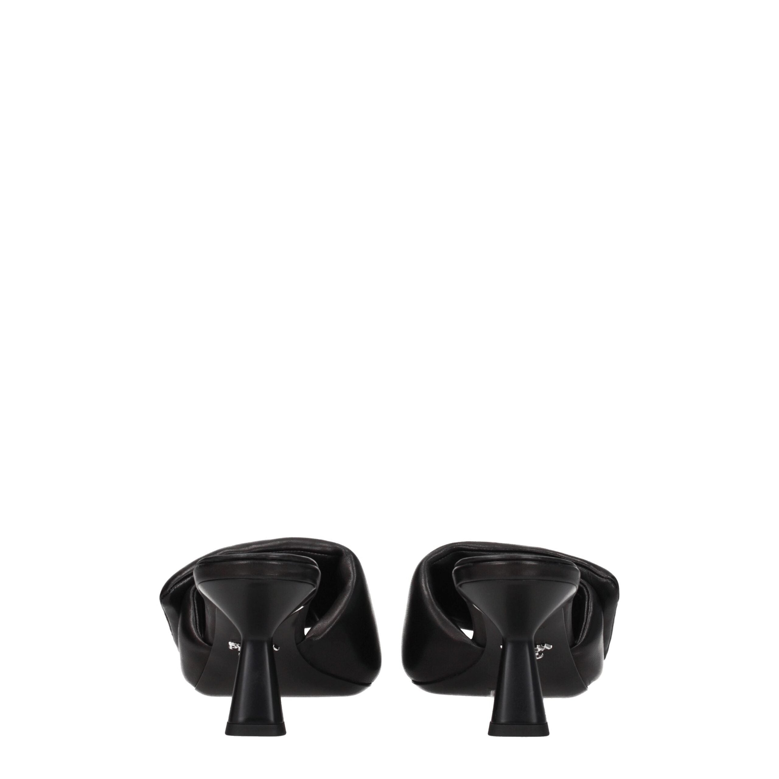 Prada Black Leather Platforms Prada