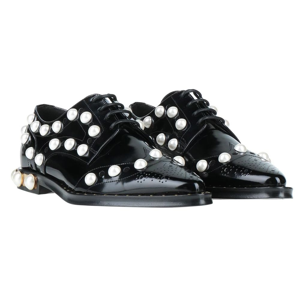 Dolce & Gabbana Black Leather Oxfords And Derby Dolce & Gabbana