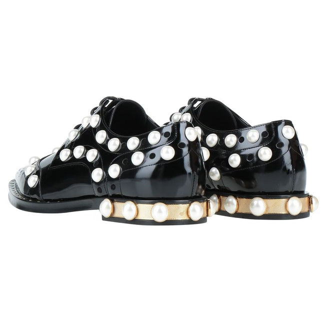 Dolce & Gabbana Black Leather Oxfords And Derby Dolce & Gabbana