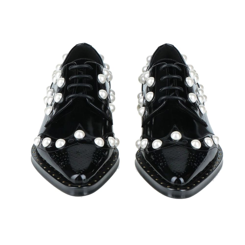 Dolce & Gabbana Black Leather Oxfords And Derby Dolce & Gabbana