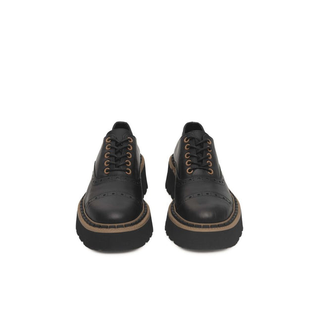 Cerruti 1881 Black Cowhide Women's Shoe Cerruti 1881