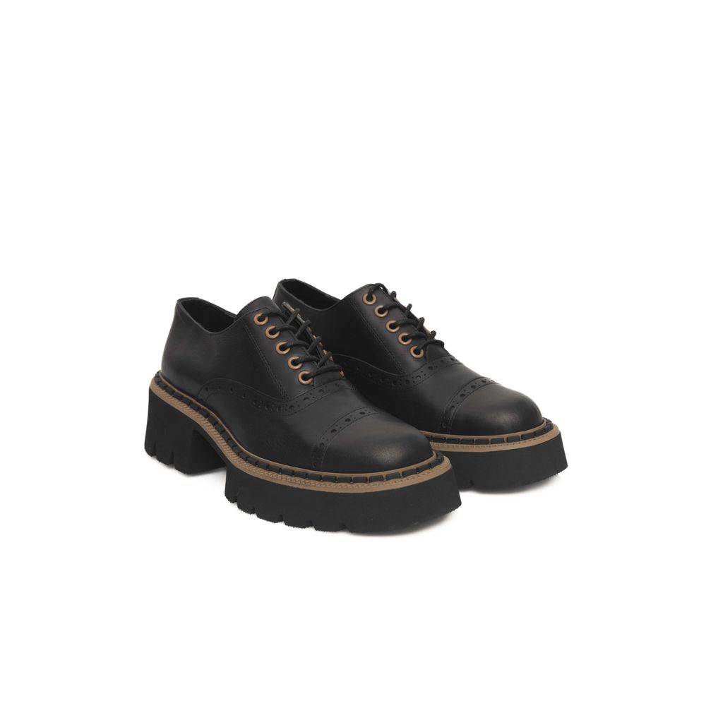 Cerruti 1881 Black Cowhide Women's Shoe Cerruti 1881