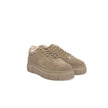Cerruti 1881 Beige Calfskin Women Platform Sneaker Cerruti 1881