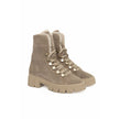 Cerruti 1881 Beige Leather Women Boot Cerruti 1881
