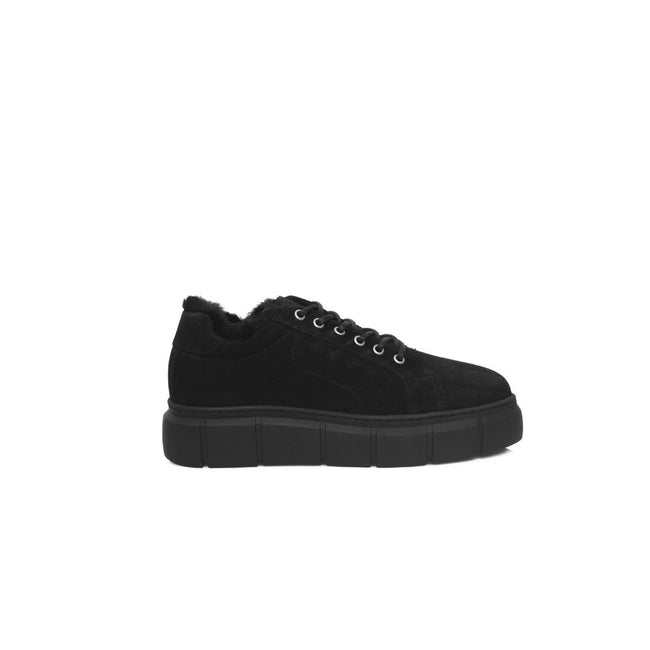 Cerruti 1881 Black Calfskin Women Sneaker Cerruti 1881