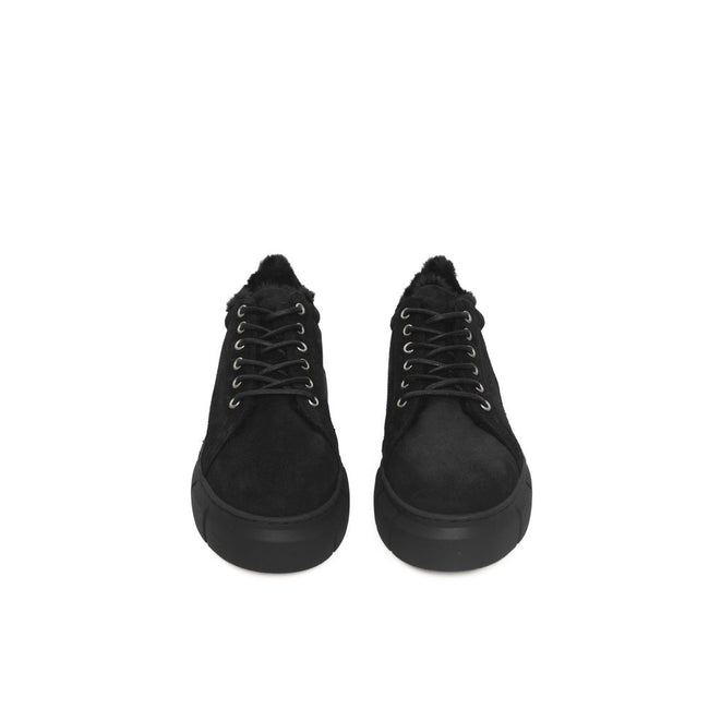 Cerruti 1881 Black Calfskin Women Sneaker Cerruti 1881