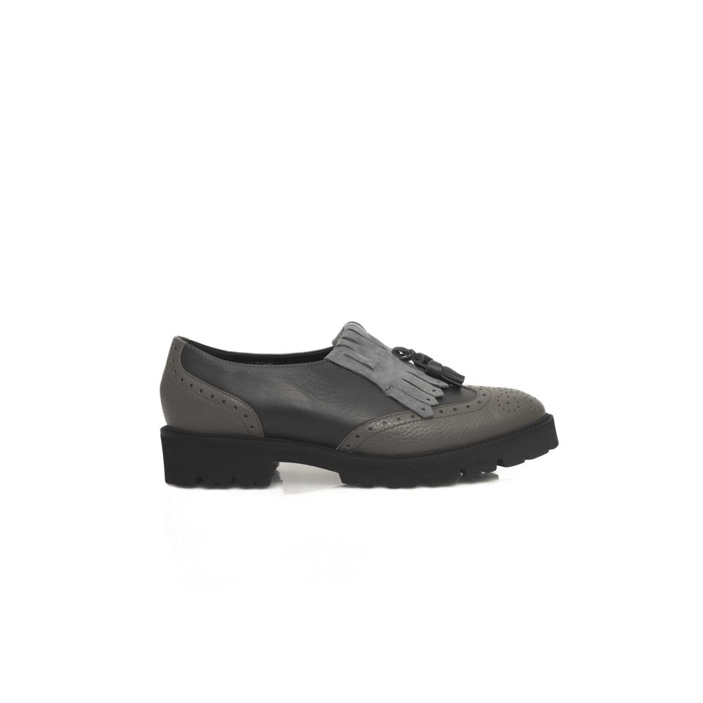 Cerruti 1881 Gray Cowhide Women Loafer Cerruti 1881