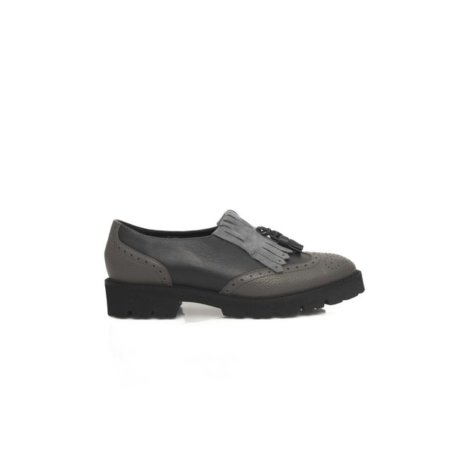 Cerruti 1881 Gray Cowhide Women Loafer Cerruti 1881
